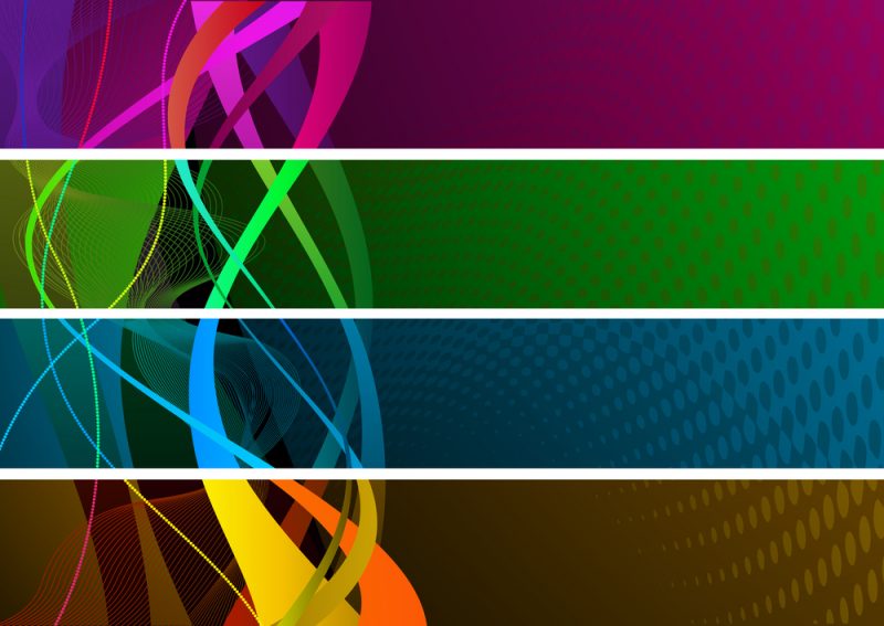 Colourful banners
