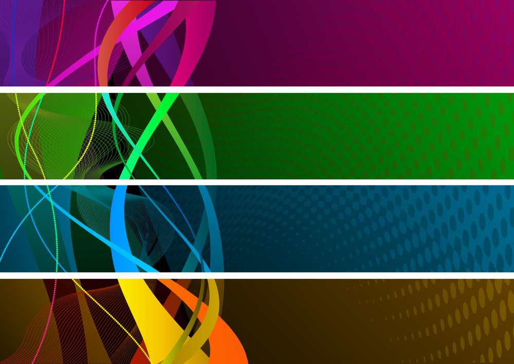 Colourful banners